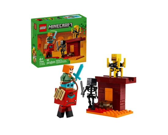 LEGO Minecraft La bataille de la lave du Nether 21266 Ensemble de construction (99 pièces)