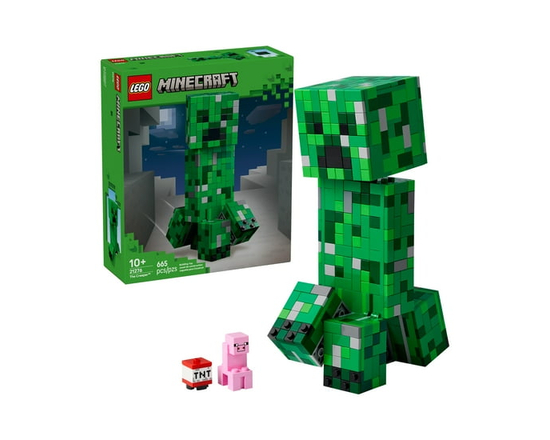 LEGO Minecraft The Creeper Kids Toy - Minecraft Toy for Gaming Fans - Room Decor for Gamers 10 and Up - Poseable Action Figure with 1st Version Minifi