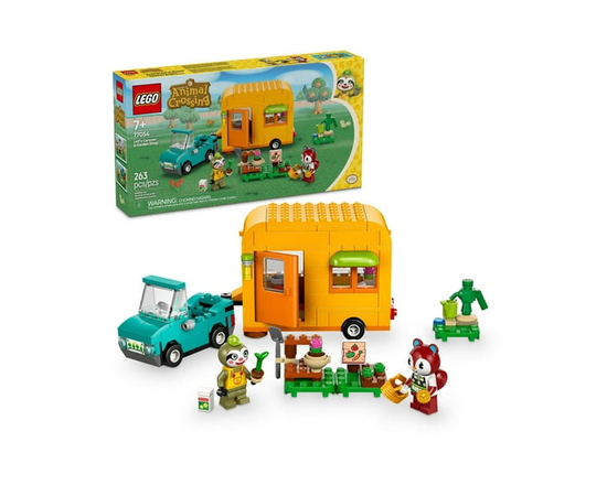 LEGO Animal Crossing Leif's Caravan & Garden Shop Building Toy - Animal Crossing Toy Figure and Playset for Kids, Girls and Boys, Ages 7+ - Pretend Pl