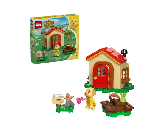LEGO Animal Crossing Goldie’s Cozy House Building Toy - Pretend Play Set for Girls & Boys, Ages 6+ W/Dog Minifigure - Building Blocks Toy for Kids - G