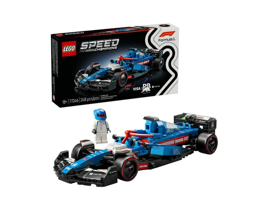 LEGO Speed Champions Voiture de course Visa Cash App RB VCARB 01 F1® 77246 Ensemble de construction (248 pièces)