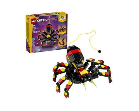 LEGO Creator Les animaux sauvages : l’araignée étonnante 31159 Ensemble de construction (153 pièces) - comme Spécifié