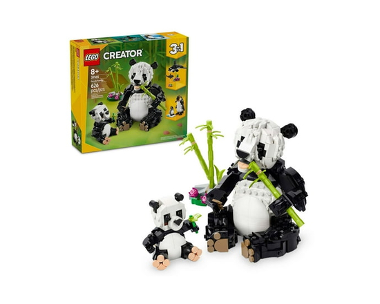 LEGO Creator Les animaux sauvages : la famille de pandas 31165 Ensemble de construction (626 pièces)