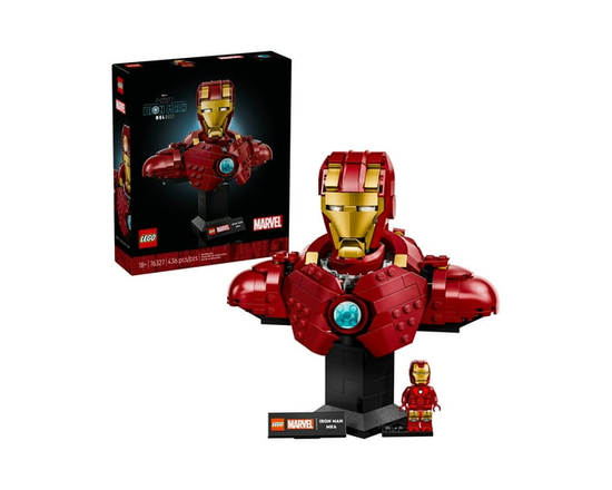 LEGO Marvel Iron Man MK4 Bust - Building Kit for Adults, Ages 18+ - Includes Iron Man Minifigure - Collectible Model for Super Hero Fans - Gift for Me