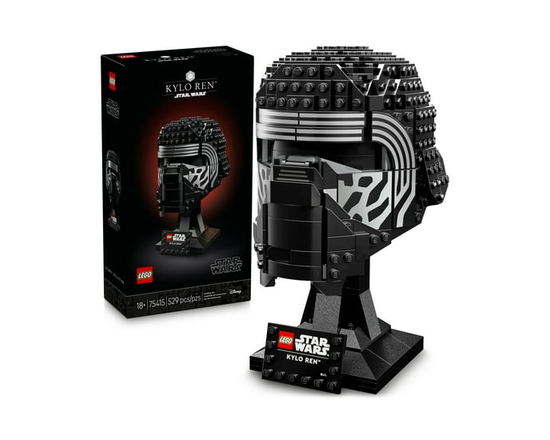 LEGO Star Wars Kylo Ren Helmet - DIY Model Kit For Adults 18+ - Collectible Building Kit - Room Decor Idea for The Force Awakens Fans - Unique Gift Id
