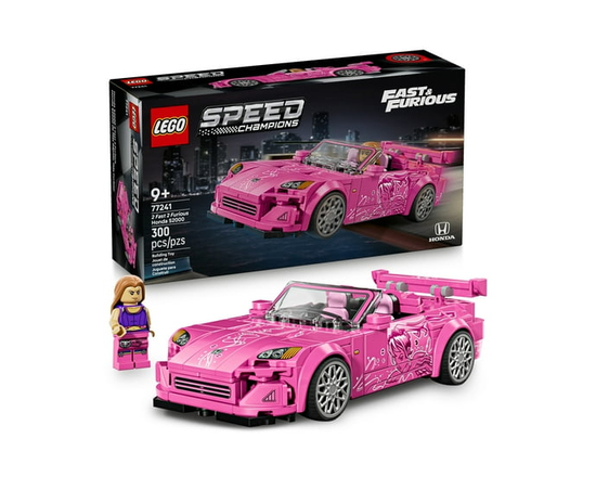 LEGO Speed Champions 2 Fast 2 Furious Honda S2000 Car Toy for Kids, Boys, and Girls, Ages 9+ - Birthday Gift Idea for Race Car and Movie Fans - Includ
