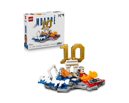 LEGO Editions Kylian Mbappé – Soccer Highlights - Building Set for Boys & Girls, Ages 10+ - Collectible Soccer Gift with Plaque - Kids Bedroom or Shel