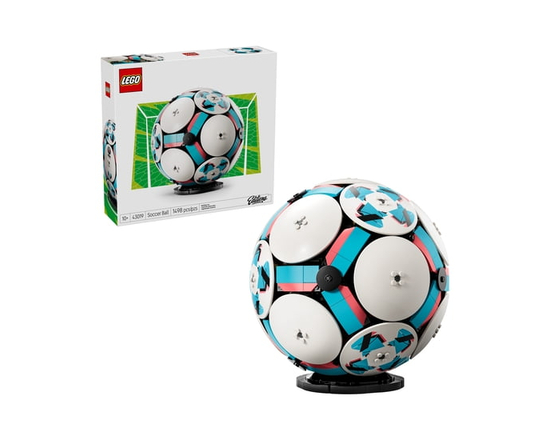 LEGO Editions Soccer Ball - Building Toy for Kids - Collectible Sports Decor for Boys & Girls, Ages 10+ - Includes Micro Stadium - Gift Idea for Birth