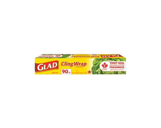 Glad Cling Wrap, Clear Food Wrap, 90 m - 90 m