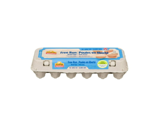 GoldEgg Free Run Large 12 Eggs - L