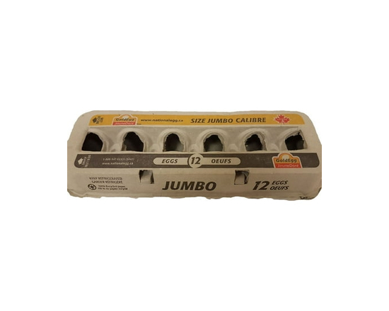 GoldEgg Jumbo White 12 Eggs - Jumbo