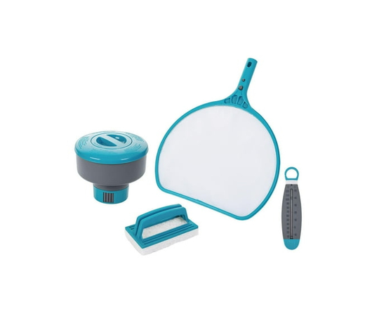 Mainstays Pool Accessory Kit with 4 Total Items Including a Pool Skimmer Net - 18”