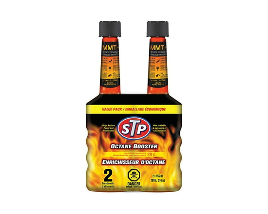 STP Octane Booster Fuel Additive for Gasoline Engines, 5.25 fl oz (2 Pack) - 310 ml