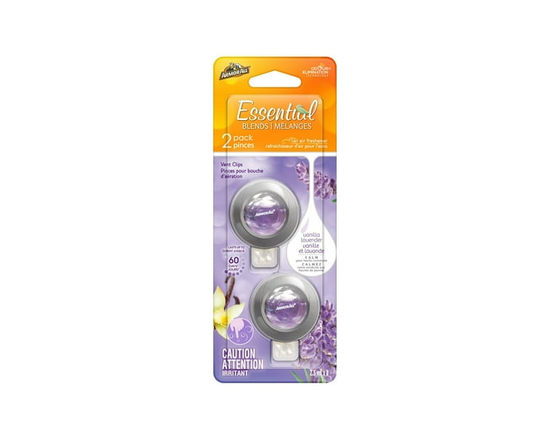 Armor All Essential Blends Air Freshening Vent Clip – Vanilla Lavender Scent (0.08 Fluid Ounces)