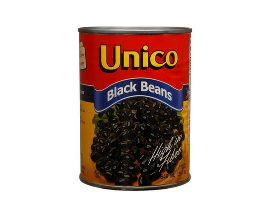 Unico Canned Black Beans - 540 mL