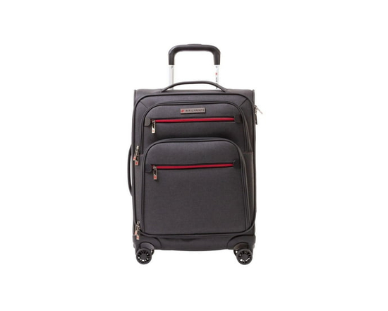 Air Canada Indigo Lite Collection Softside 28-Inch Checked Luggage, Expandable Large Spinner Suitcase with Rolling Wheels for Travel