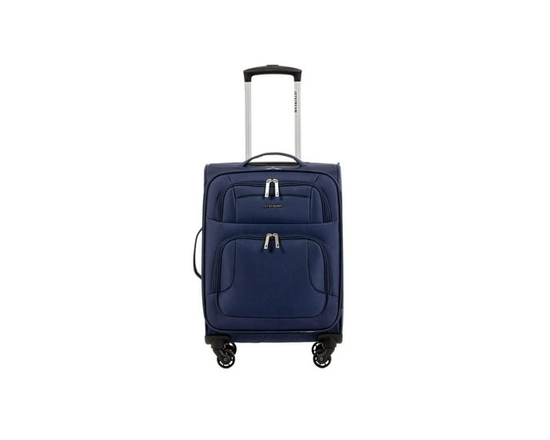 Jetstream Valise Enregistrée Souple Très Grand Format Extensible, Valise de Voyage Légère à Roulettes avec Roues Pivotantes (Bleu Marine)