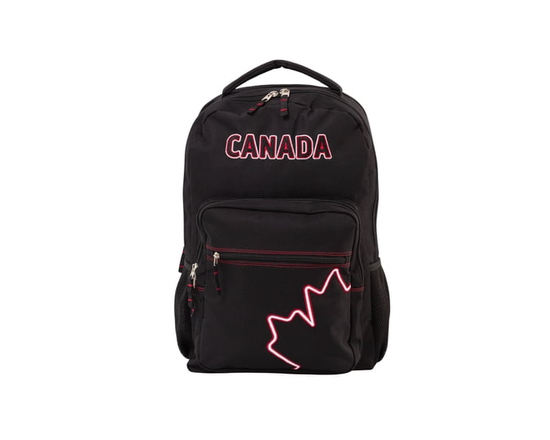 CANADA Black School Backpack with Laptop Compartment, Back Pack