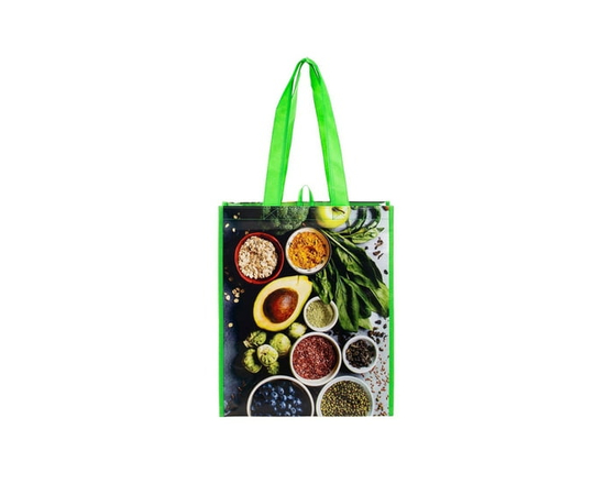 Reusable Grocery Bag with Handles, Reusable Shopping Bag for groceries (Green)