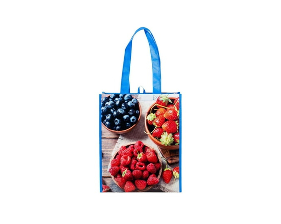Walmart Sac d’épicerie réutilisable, sac fourre-tout à motif de légumes, vert (bleu)