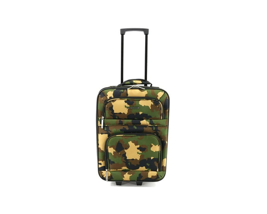 Jetstream Valise Cabine Souple JR Nano, Bagage Cabine Approuvée à Roulettes (Camouflage)