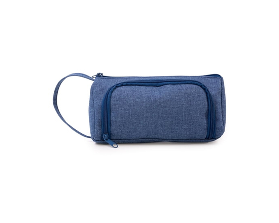 Pen+Gear Multi-Compartment Pencil Case with Handle for School (Blue)
