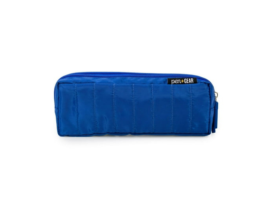 Trousse à Crayons Pen & Gear, Étui à crayons, Pochette Scolaire - 8,27 pouces L x 2,36 pouces W x 2,76 pouces H (bleu)