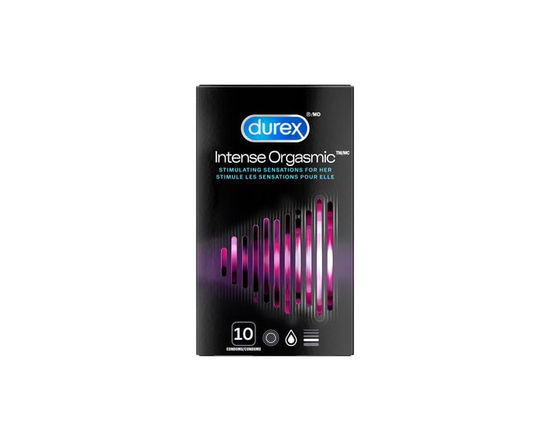 Durex® Intense Orgasmic Ribbed & Dotted Condoms, Large, 10 Count