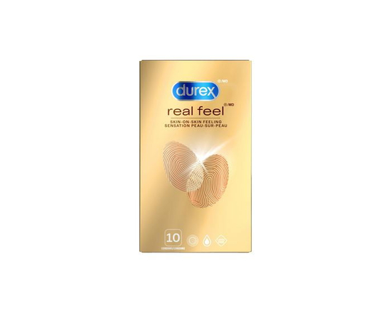 Durex® Real Feel Polyisoprene Latex-Free Condoms, Large, 10 Count