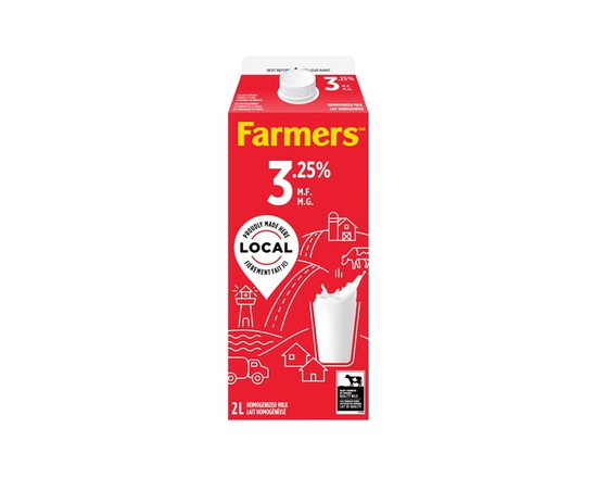 Farmers Homogenized 3.25% Milk 2L - 2 L