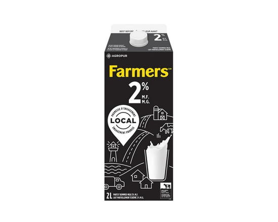 Farmers Partly Skimmed 2% Milk 2L - 2 L