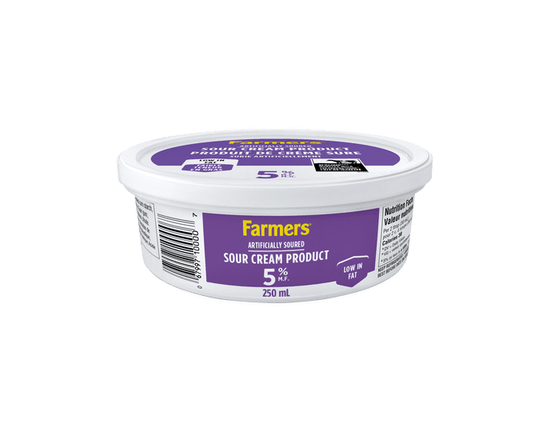 Farmers 5% Light Sour Cream 250ml - 250 mL
