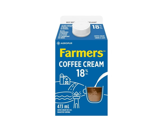 Farmers 18% Coffee Cream 473ml - 473 mL