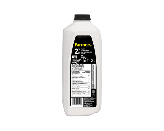 Farmers Partly Skimmed 2% Milk 2L - 2 L