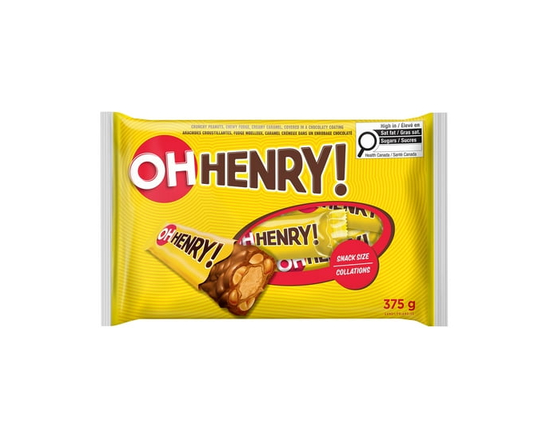 OH HENRY! Snack Size Candy Bars, 375g - 375g