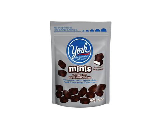 YORK Dark Chocolate Peppermint Patties Minis - 226g