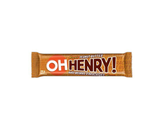 OH HENRY! Chocolatey bar with REESE'S peanut butter