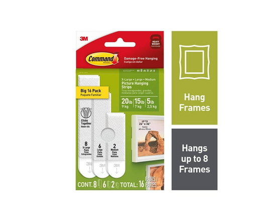 Command Picture Hanging Strips, 17218-16EF