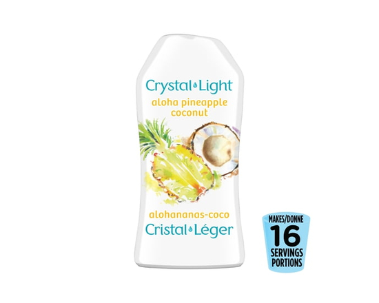 Mélange De Boisson Crystal Léger Alohananas-Coco, Bouteille - 48 ML