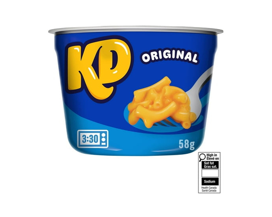 Kraft Dinner Original Macaroni & Cheese Snack Cups - 58g