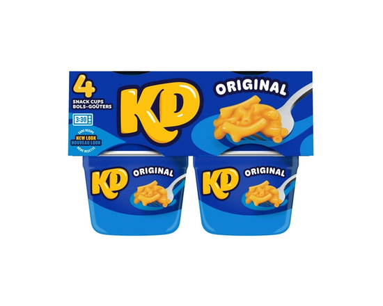 Kraft Dinner Bols-Goûters de Macaroni au Fromage Original - 4 tasses