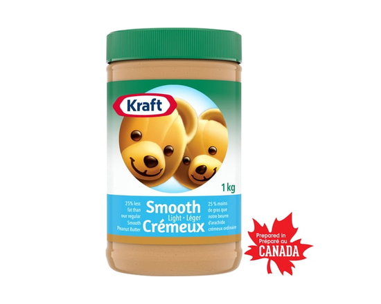 Kraft Smooth Light Peanut Butter, 1 kg Jar - 1 kg