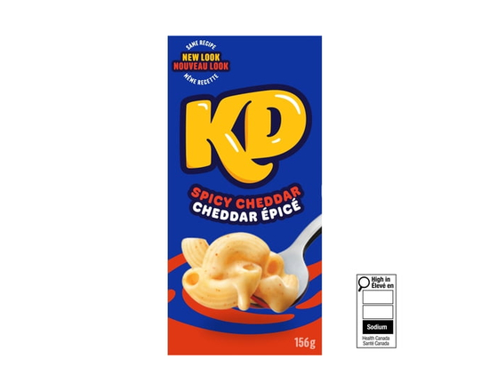 Kraft Dinner Spicy Cheddar Macaroni & Cheese, 156 g Box - 156 g