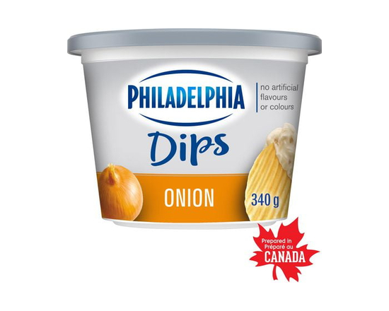 Philadelphia Onion Dip, 340g Tub