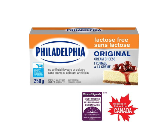 Fromage à la crème Philadelphia Original, Sans lactose