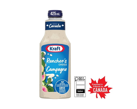 Kraft Rancher's Choice Salad Dressing, 425 mL Bottle - 425 mL
