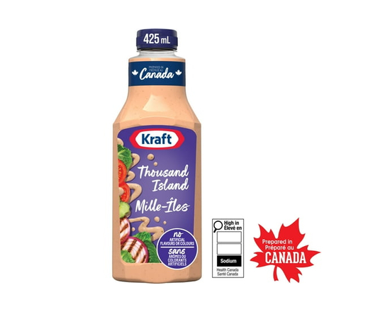 Kraft Thousand Island Salad Dressing, 425 mL Bottle - 425 mL