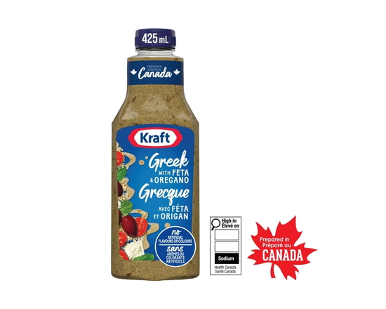 Féta Grec Et Origan, Bouteille - 425 ml