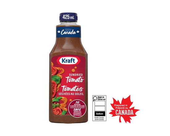 Kraft Sundried Tomato & Oregano Salad Dressing, 425 mL Bottle - 425 mL