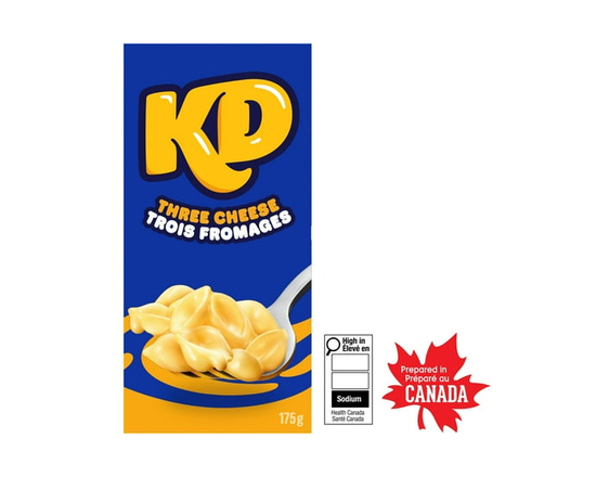 Kraft Dinner Three Cheese Macaroni and Cheese Dinner, 175g Box - 175g